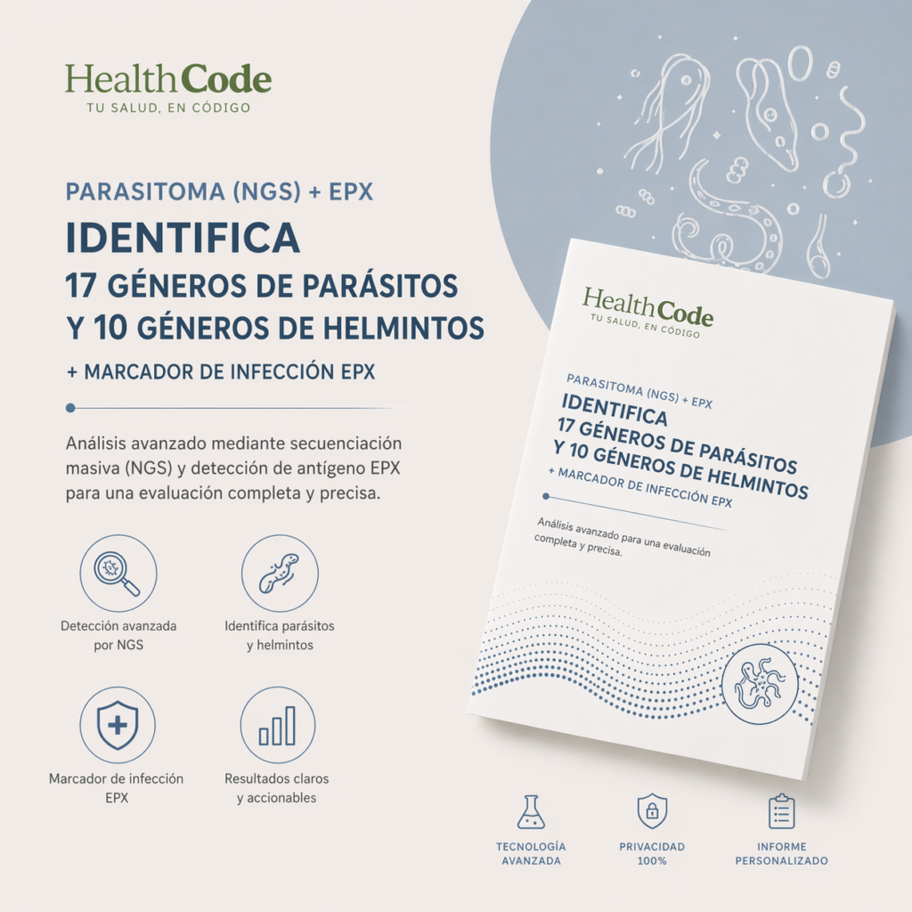 Parasitoma estudio de parasitos intestinales por NGS + EPX